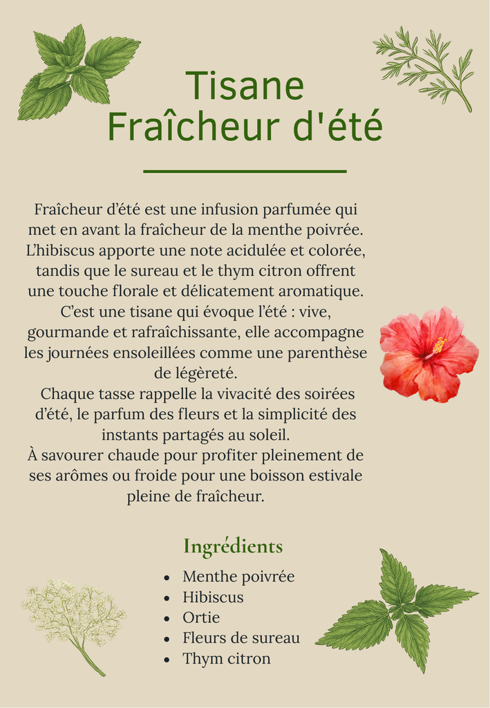 Tisane Fraîcheur d'été